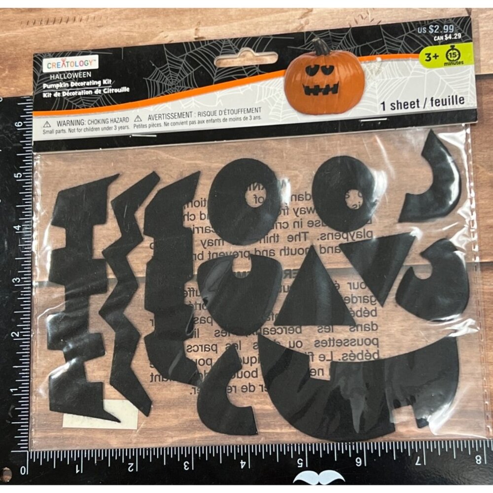 Creatology Halloween Pumpkin Decorating Sticker Kit Faces